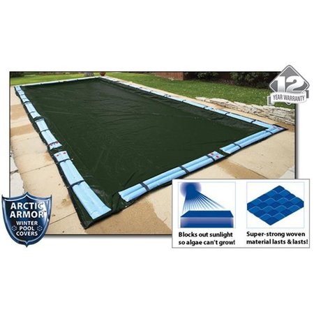 ARCTIC ARMOR Arctic Armor WC838 12 Year 12'x20' Rectangle In Ground Swimming Pool Winter Covers WC838